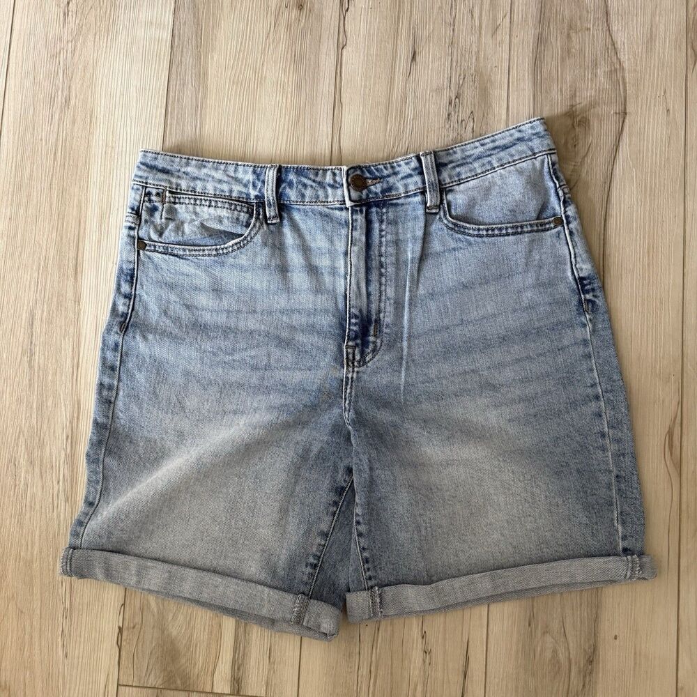 Wrangler High Rise Jean Shorts Womens 12 W31 Denim Stretch